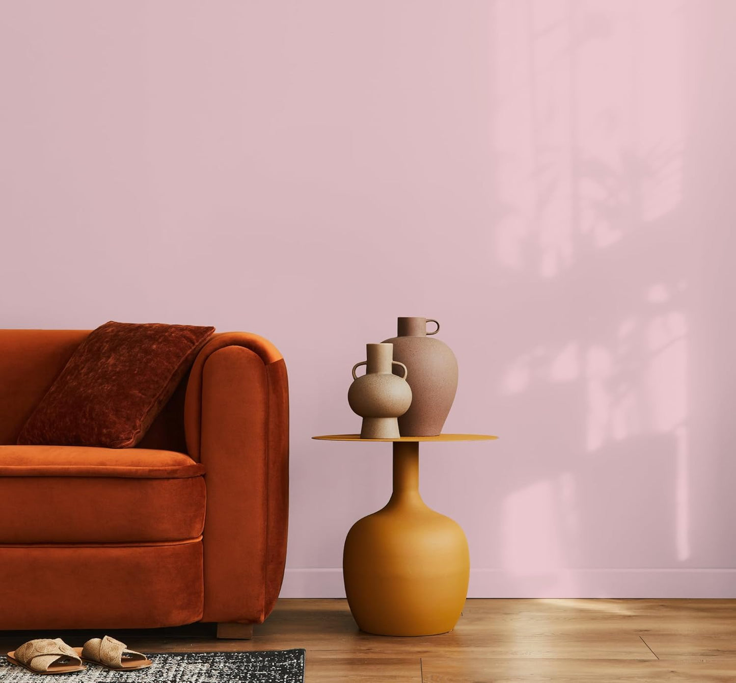 EVOLVE Paint & Primer: Environment-friendly, Low Sheen with One-coat Coverage for Interior & Exterior surfaces (Posy Pink, 5-Gallon)