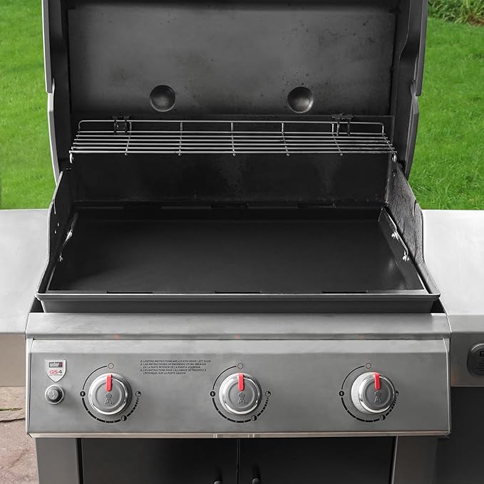 Stanbroil Full Size Griddle Insert for Weber Genesis II & LX 300 Series Gas Grills, Ceramic Coated Flat Top Griddle for Weber Genesis 310 315 335 340 345 & 325s - Black