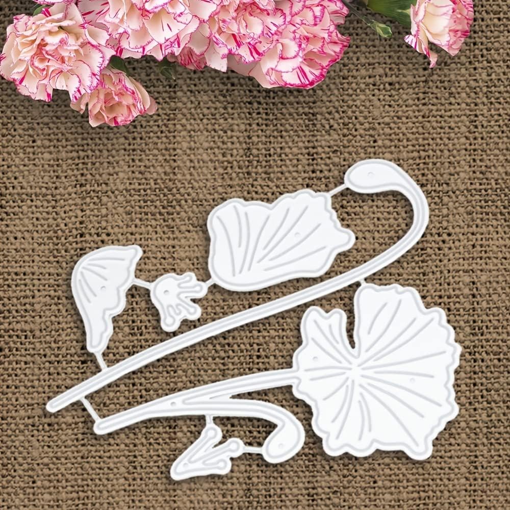 Lapoo Metal Cutting Die for Scrapbooking, 3D Backgrounds Frame New Cutting Dies DIY Album Card Making Decor Paper Craft Metal Die Cuts Party Wedding Decorations (Sunflower C 4 x 3.1 in)