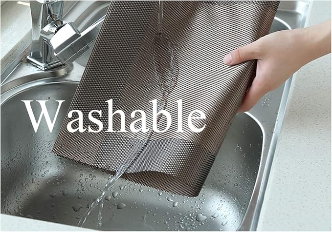 Placemats Vinyl Twill Weave Heat-Resistant Table Mats Washable Kitchen Placemats for Dinig Table Set of 6 (Gold)