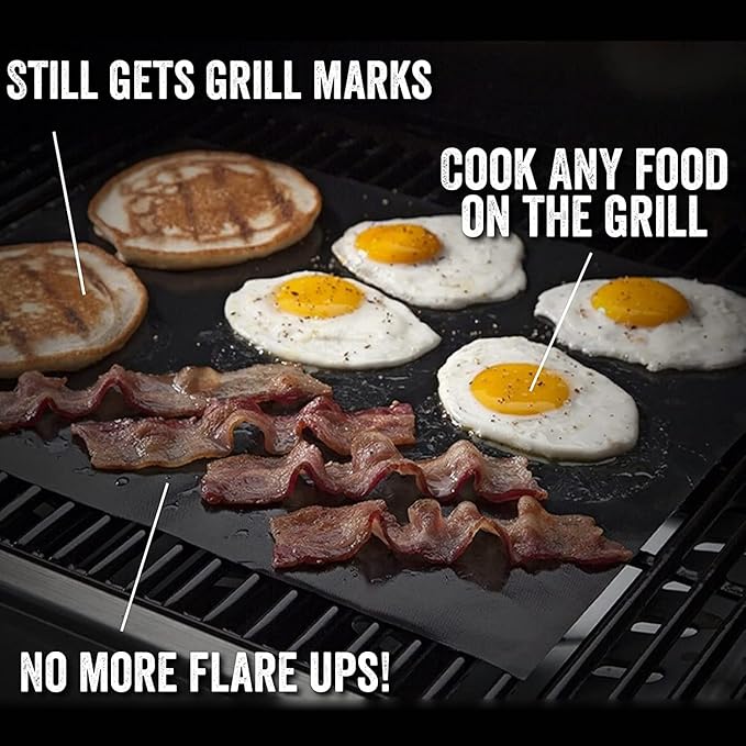 Grill Light Grill Spatula & Grilling Mats Gift Set | Restaurant Grade Stainless Steel | LED Light to Grill in The Dark | Waterproof & Dishwasher Safe | Camping Barbecue Grilling Spatula
