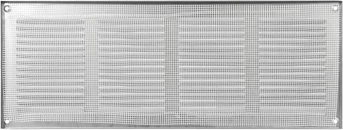 Repa Market Air Vent Cover 16x6 Inch (Outer Dimensions) Galvanized Steel Louvered Grill Cover with Mesh Screen/Wall or Ceiling Vent/HVAC Register for Indoor and Outdoor Ventilation