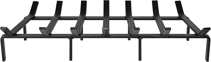 SteelFreak Heavy Duty Steel Fireplace Grate - Made in The USA (33 Inch)