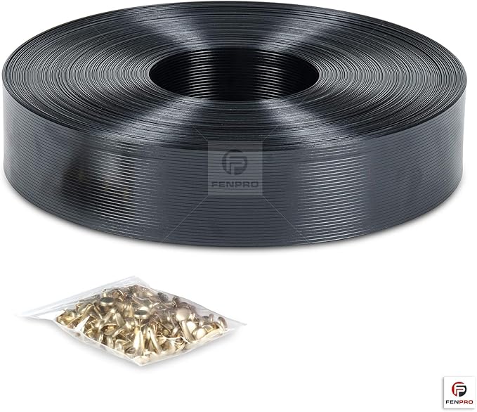 Chain Link Fence Privacy Tape (Obsidian Black)