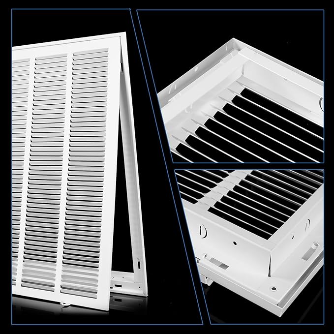 20x30 Return Air Grille [Duct Opening Size],Return Air Vent Cover for Wall Or Ceiling,Steel Return Air Filter Grilles Removable Face/Door for 1 Inch Filters (20"W x 30"H [Duct Opening])