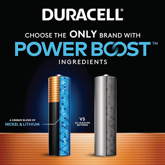 Duracell Coppertop AA Batteries with Power Boost Ingredients, 6 Count Pack Double A Battery with Long-lasting Power, Alkaline AA Battery for Household and Office Devices