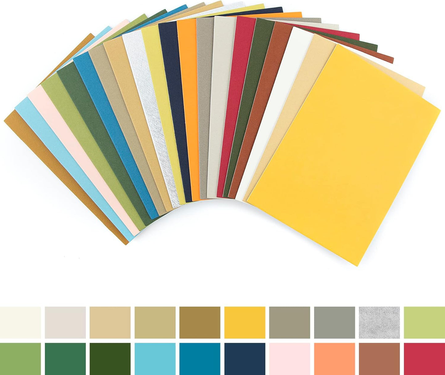 Golden State Art, 5x7 Matboard Mat Board Blanks - Assortment Color Uncut Mats for DIY Projects, Presentation Boards, Art Crafts (20 Pack)
