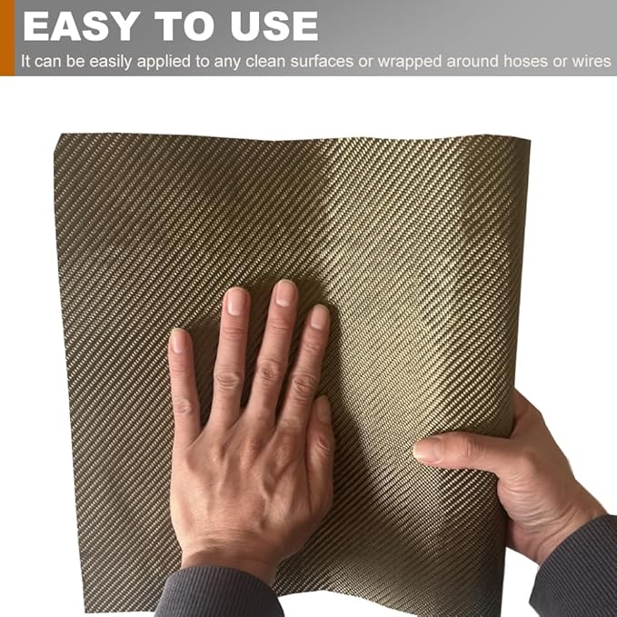 Titanium Adhesive Backed exhaust heat shield 2500 Degrees High Temp Protection Material Thermal Barrier Blanket Mat (24'' X 40'')