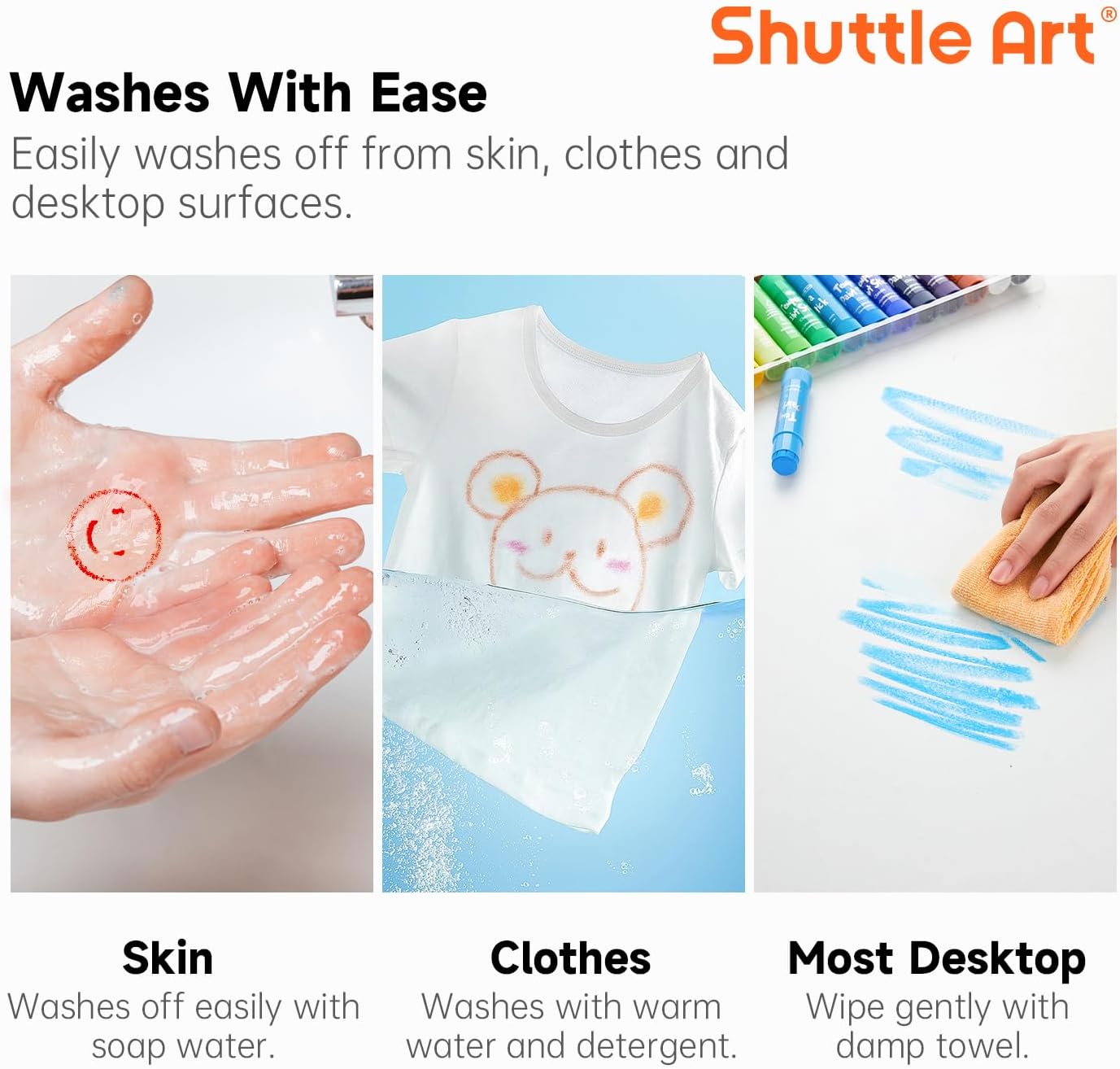 Tempera Paint Sticks, 30 Colors Solid Tempera Paint for Kids with 1 Drawing Pad, Super Quick Drying, Non-Toxic, Works Great on Paper Wood Glass Ceramic Canvas