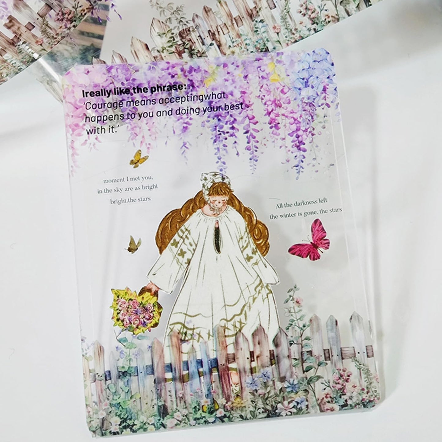 PET Tape Stickers for Junk Journal Supplies,Transparent Landscape Stickers for Scrapbook Supplies,DIY Craft,Journaling,Notebook,Phone Case(Parallel Landscapes)