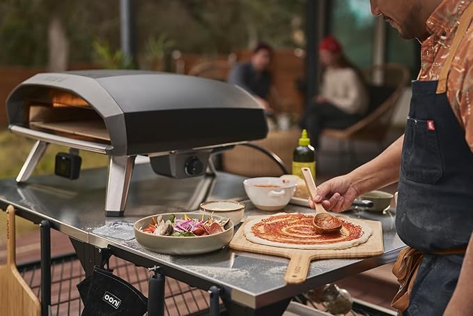 Ooni Koda 2 Pro Gas Pizza Oven – 18" Propane Powered Outdoor Oven with 28 mBar Regulator and Gas Hose, Propane Portable Pizza Oven - Black