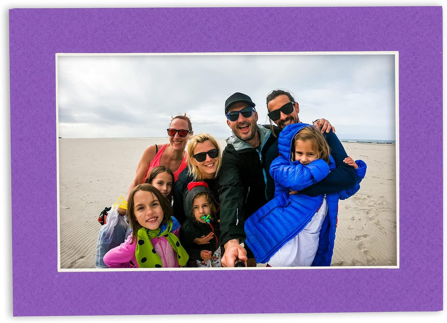 11x14 Mat for 8.5x11 Photo - Precut Purple Picture Matboard for Frames Measuring 11 x 14 Inches - Bevel Cut Matte to Display Art Measuring 8.5 x 11 Inches - Acid Free Pack of 25 MATS