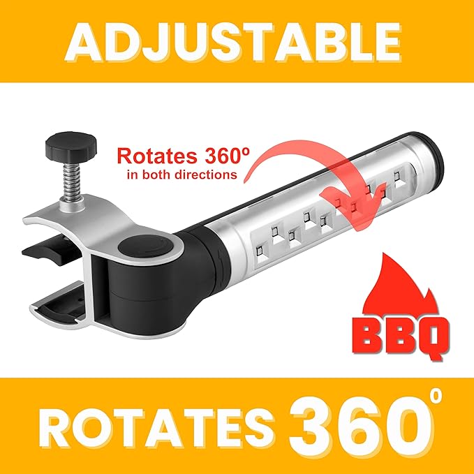 LED Concepts BBQ Grill Lights for Blackstone - Bright LED Lights-360 Degree Flexible Gooseneck, Weather Resistant, Task Lighting Barbecue Grilling, Perfect Gifts for Men, Dad Birthday