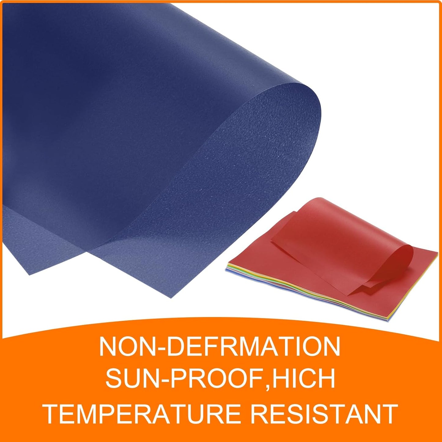 MECCANIXITY Colored Vellum Paper, 50 Sheet Deep Blue Transparency 11.7 x 8.2 Printable Vellum Paper, Translucent Vellum Sheets for Printing Wedding Invitations, Ink Jet Laser Printer