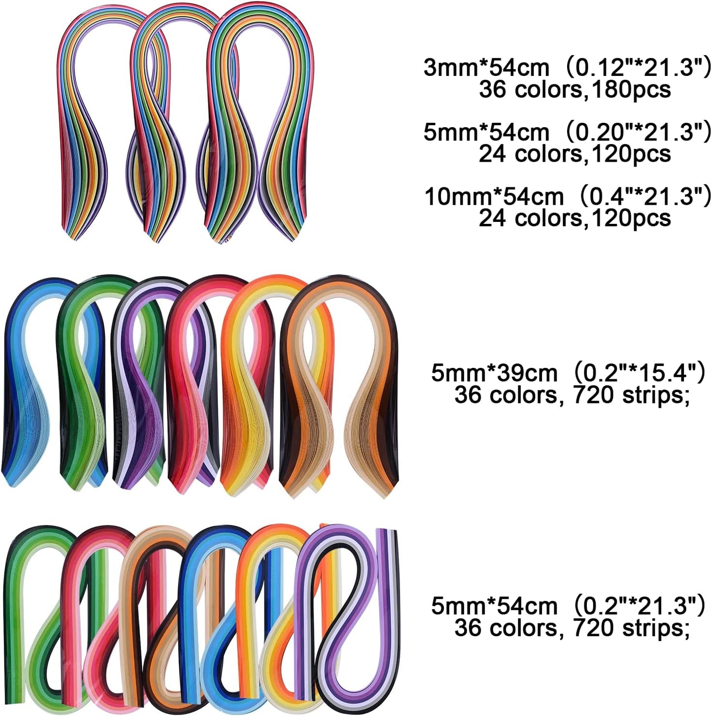 Paper Quilling Kit 3mm/5mm/10mm 1740pcs Quilling Paper Strips Quilling Tool Set with Storage Box with Quilling Electric Slotted Pen Needle Curler Crimper Comb Board Template Border Buddy Tower