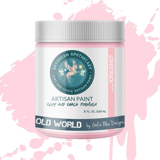 Daydream Apothecary Premium Chalk Style Paint for Furniture, Home Décor, Wood, DIY Interior Projects, Quick Dry, No Prep or Prime Needed, Matte Lite Pink - 8oz