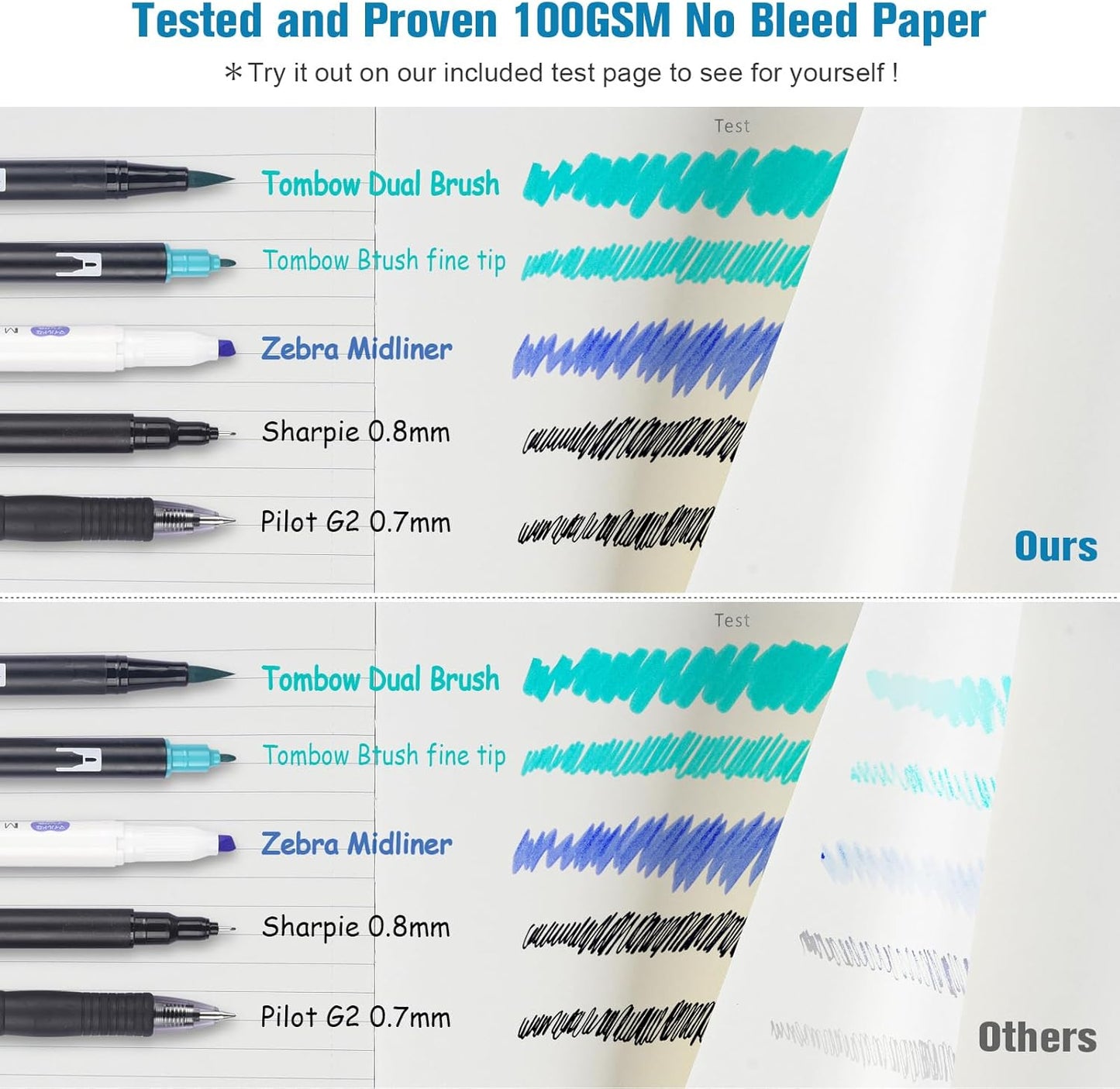 College Ruled Notebook, Large A4 Hardcover Leather Journal, 312 Numbered Pages Writing Journal, 100gsm No Bleed Paper, Lined Journal Notebook for Women Men School Office, 8.5''×11'', Blue