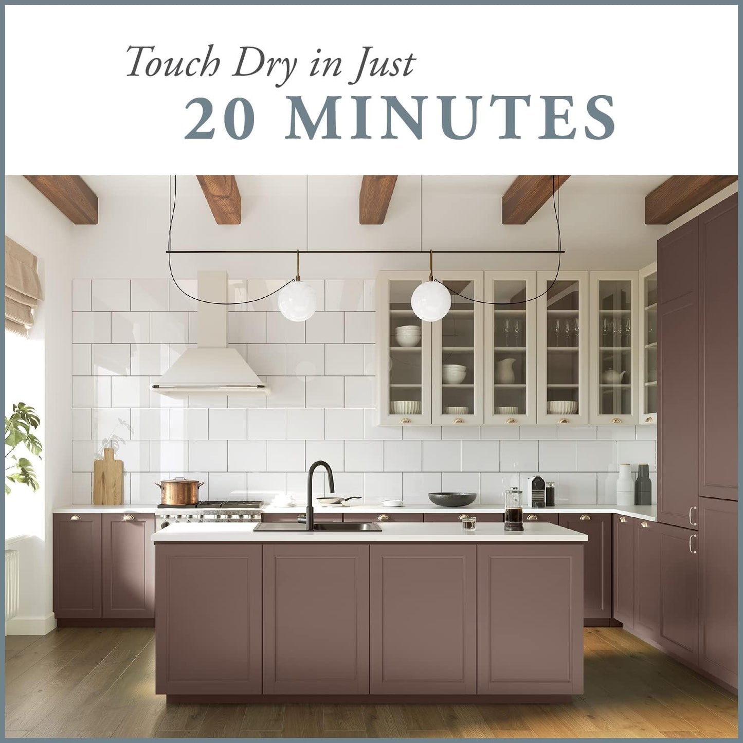 AMY HOWARD AT HOME Chalk-Based One Step Paint for Furniture, Cabinetry, Decor, Finish, and More | No Stripping, Sanding, or Priming | Medium Base | 16 Ounce | Kembel