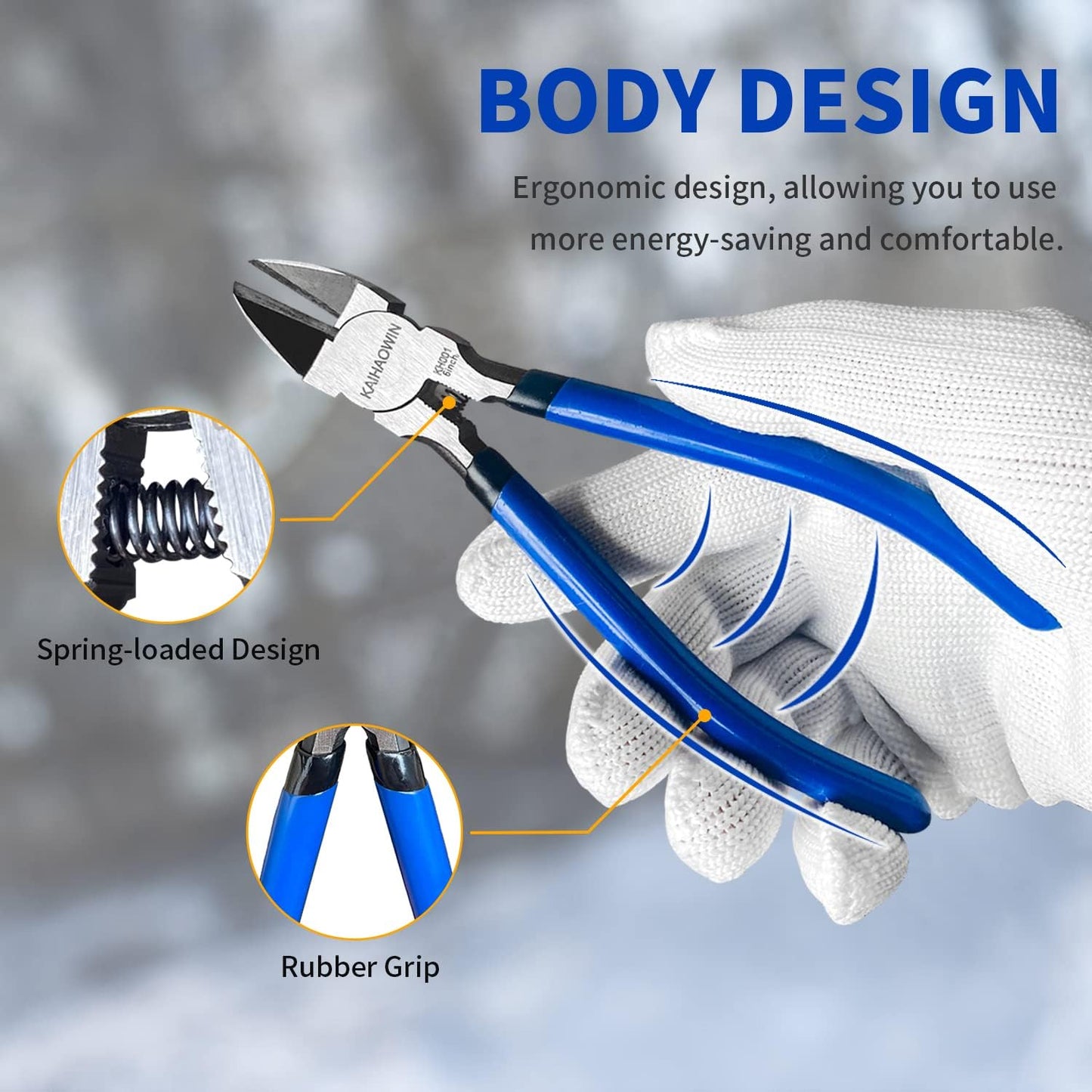 Wire Cutters 10 Pack, KAIHAOWIN 6 inch Dikes Small Wire Cutters Flush Cutters Wire Snips Clippers Diagonal Cutters Side Cutters Cutting Pliers for Crafting