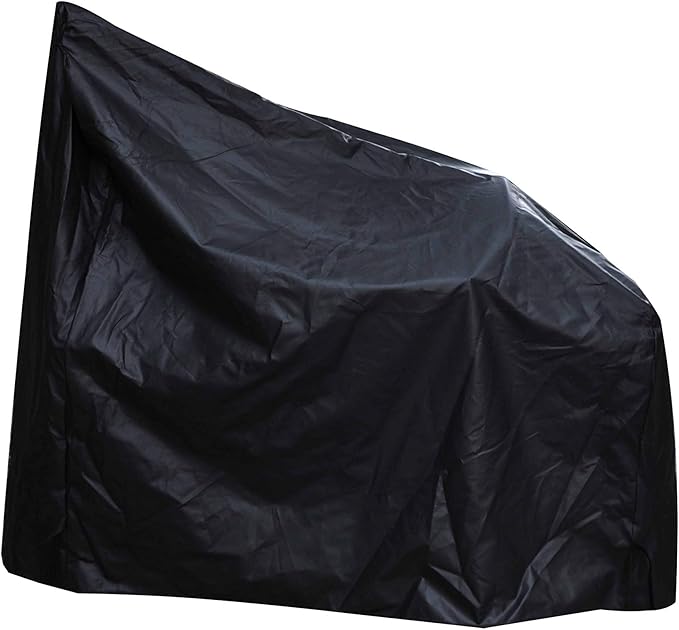 Heavy Duty Grill Cover for Charcoal Offset Smoker Cover, Fade and UV Resistant, Fits Char-Broil, Dyna-Glo, Royal Gourmet, Char-Griller and More Black