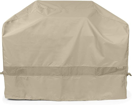 Covermates Grill Cover - Weather Resistant Outdoor Cover, Heavy Duty BBQ Covers for Large Outdoor Kitchen, Elite 300D Polyester, 80 Inch, Khaki