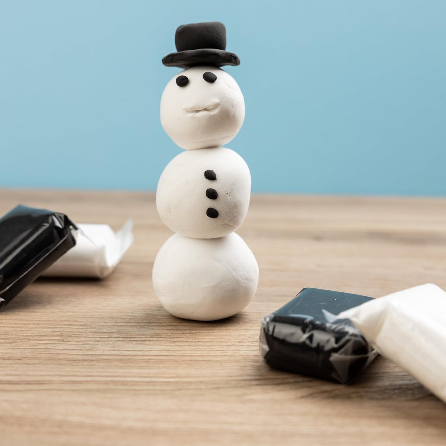 White Air Dry Foam Clay Total 8oz - Super Soft Modeling Clay for Kids Age 3-12, Ultra Light, Safe & Non-Toxic Molding Clay, Perfect for Arts & Crafts, Gift for Boys and Girls, 24-Set of 0.33oz Bags