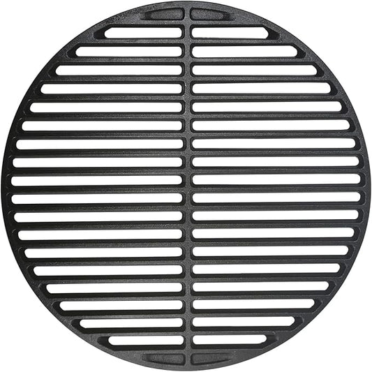 Cast Iron Cooking Grid for Large Big Green Egg Accessories, Grate Grids for Any 18" Kamado Grills Replacement Parts (18IN)