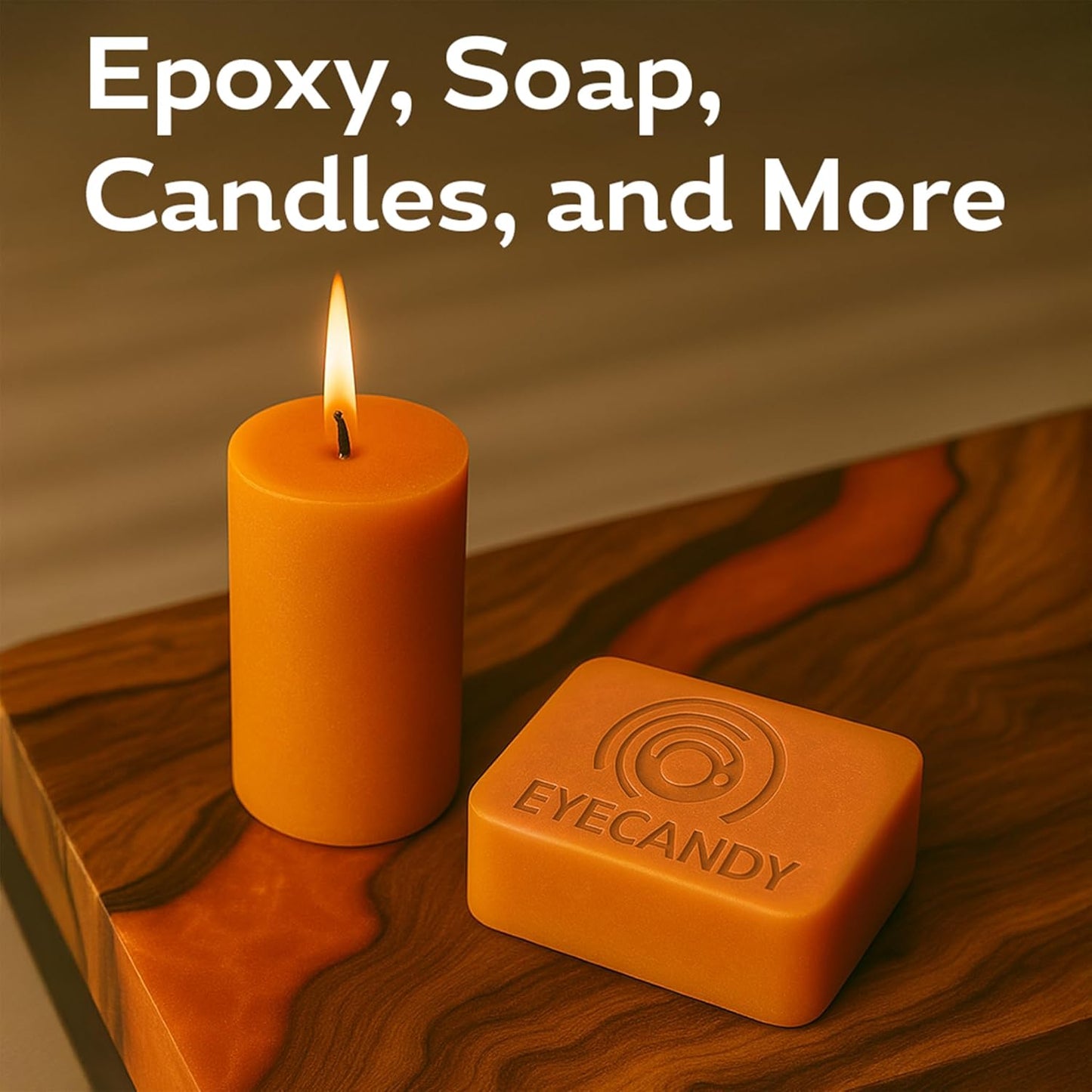 Eye Candy Pigments Premium Orange Mica Powder - Rainbow Orange (50gr) - for Epoxy, Resin, Soap, Paint, Woodworking, Acrylic Pouring, Bath Bombs, Fishing Lures - DIY Arts and Crafts Additive