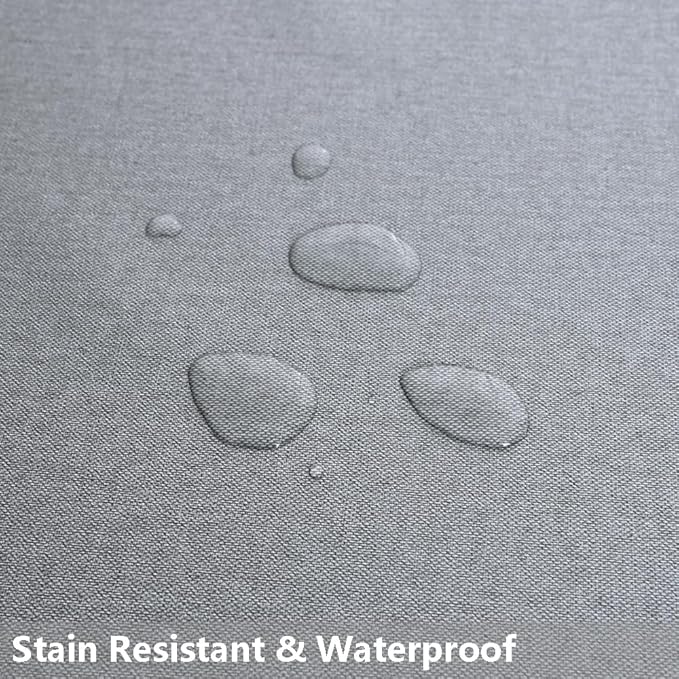 TruDelve Plastic Table Cloth for Rectangle Tables Grey Vinyl Tablecloth Waterproof Wipeable Oilcloth Tablecloths for Parties Dining Table Cover (54'' x 78'', Pure Gray)