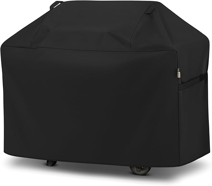 Arcedo Grill Cover 64 Inch, Waterproof Heavy Duty Gas BBQ Grill Cover with Handles, Solid and Fade Resistant Compatible with Weber Charbroil Nexgrill Napoleon