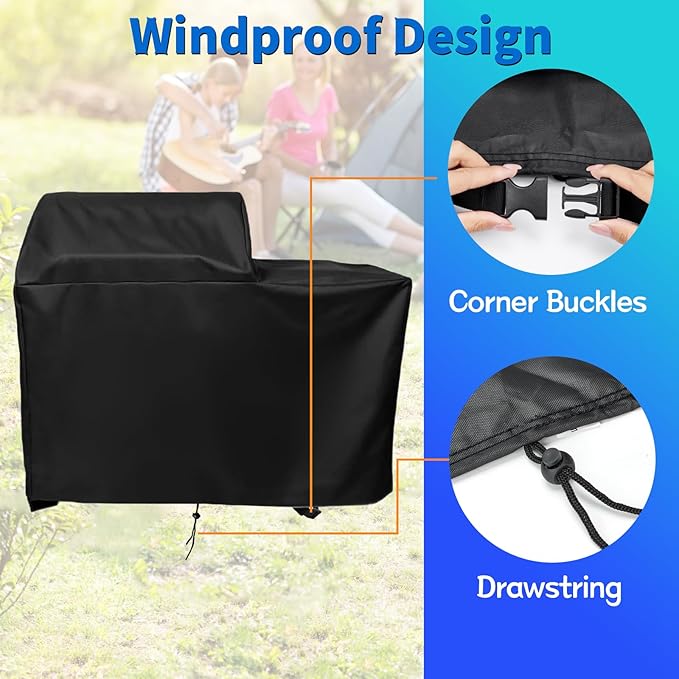 5 Burner Infrared Gas Grill Cover for Charbroil Medallion Series, Heavy Duty Modular Outdoor Kitchen Grill Cover, Waterproof & Dustproof 5-Burner Propane Griddle Covers，53" x 27" x 48"