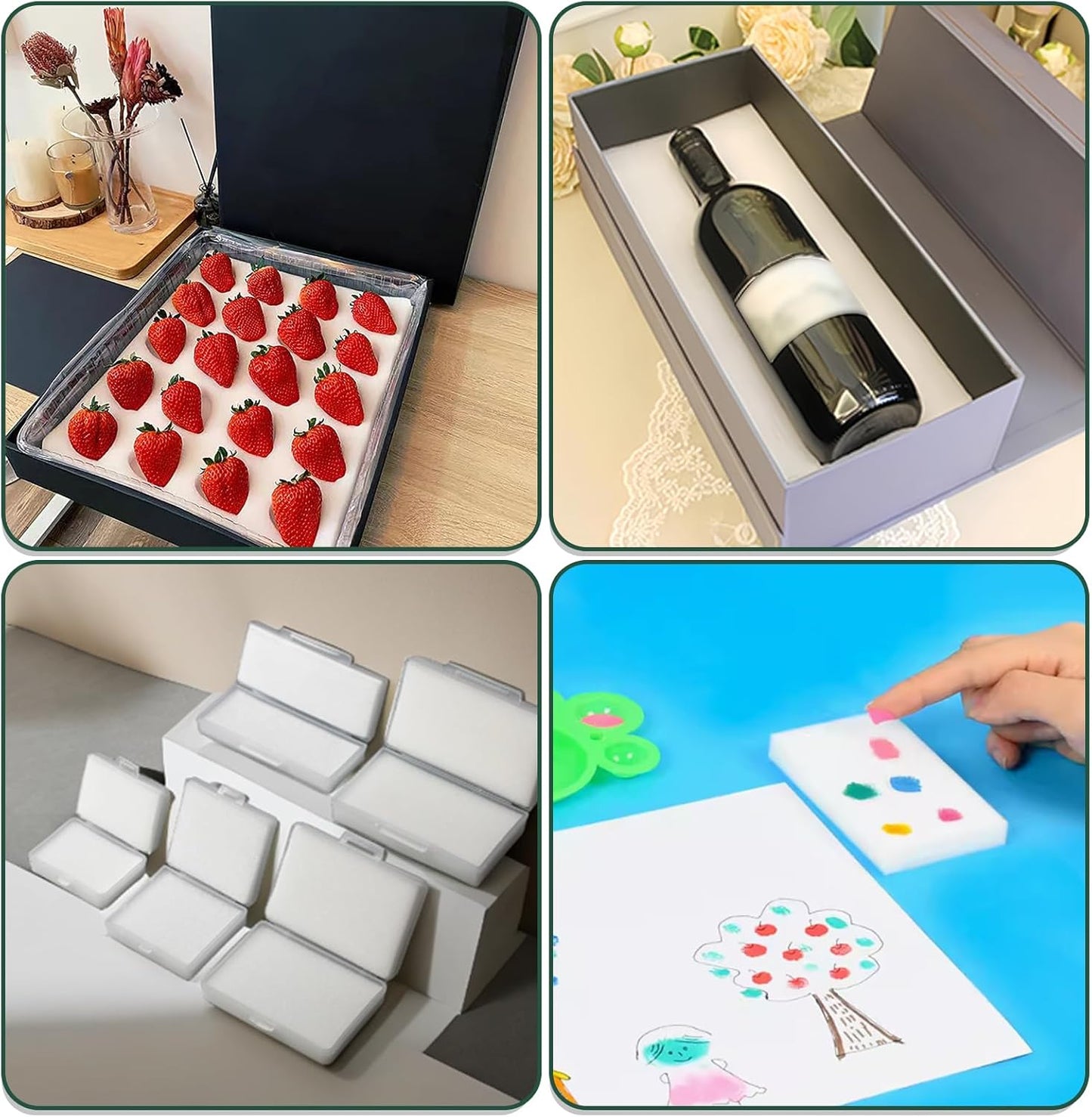 2PCS 59x79x0.2 Inches High Density Craft Foam Sheets, Suitable for Shipping, Packing, Mailing, DIY, Cosplay, Cushion Foam, 35D High Density Foam Sheets