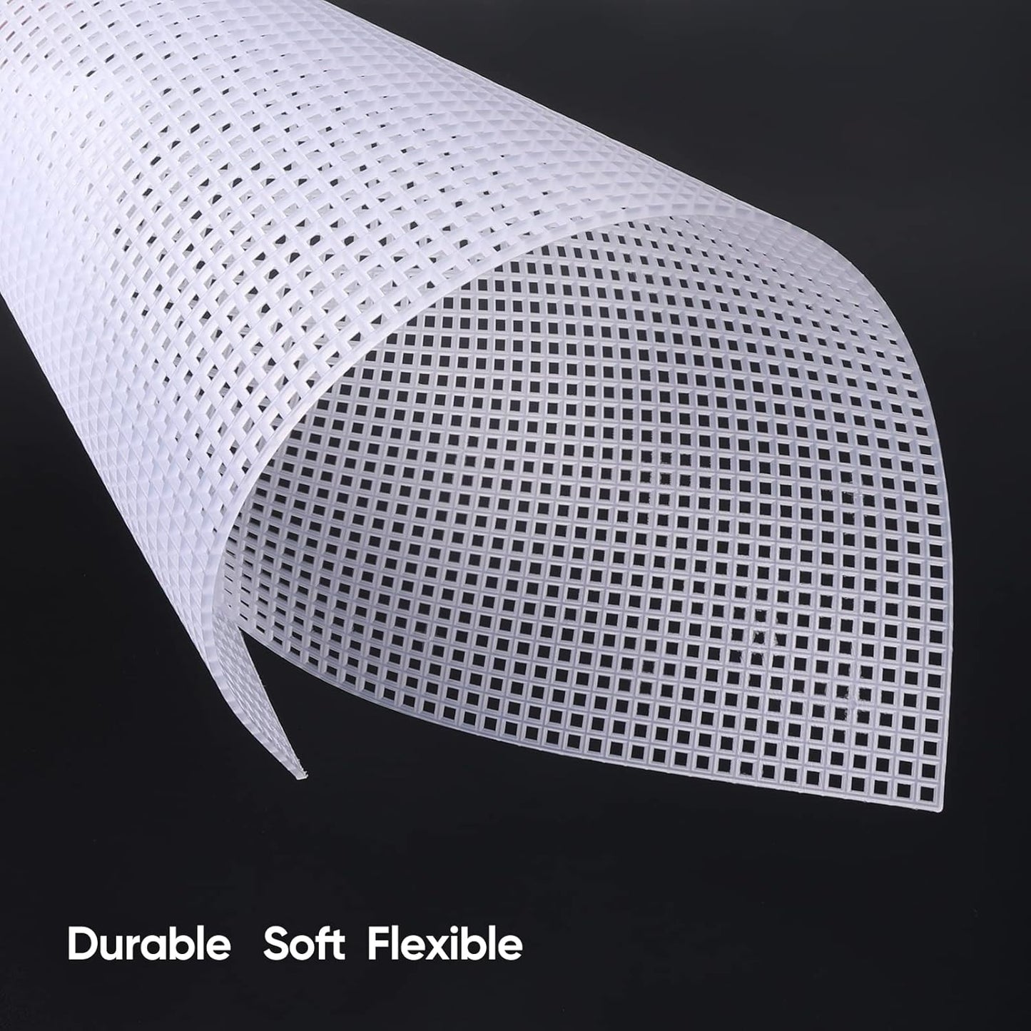 Pllieay 15 Pieces 7 Count Plastic Mesh Canvas Sheets, Eye Mesh for Embroidery, Acrylic Yarn Crafting, Knit and Crochet Projects, Make Dividers (10.5 x 13.5 inch, White)