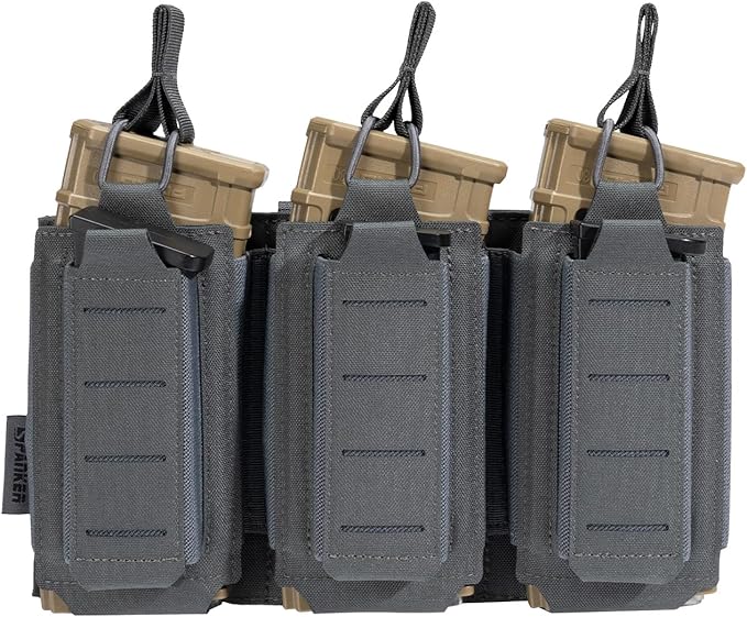 EXCELLENT ELITE SPANKER Tactical Open-Top Single/Double/Triple Molle Mag Pouch for Pistol Mag Pouch Tactical Bag Accessories Holder