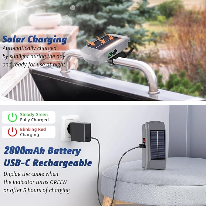 Solar Charging Barbecue Grill Light for Outdoor Grill, Automatic On/Off BBQ Light for Blackstone Griddle Accessories, Grill Accessories for Blackstone Grill, Perfect BBQ Gift for Men Women Him Her