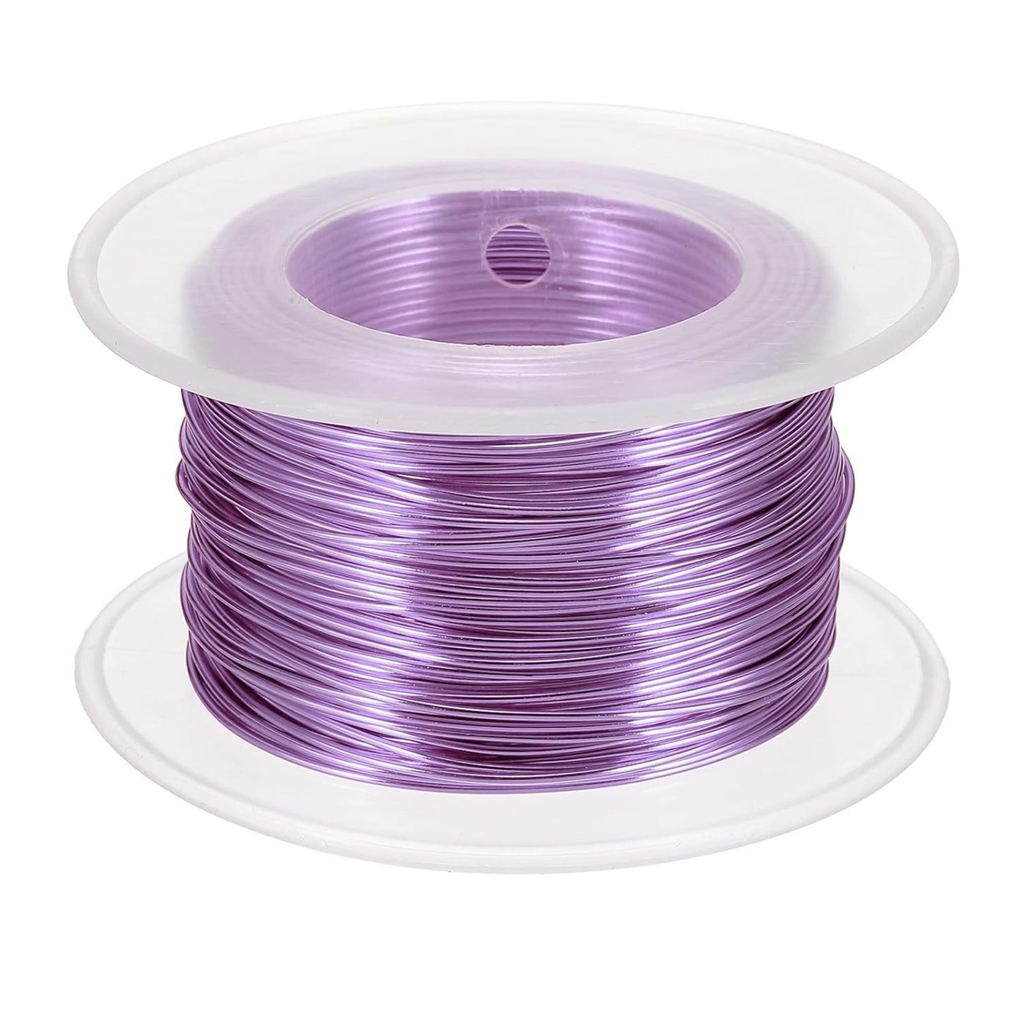 uxcell 20 Gauge / 0.8mm Anodized Aluminum Wire for Jewelry Craft Making, 102 Feet Bendable Flexible Wire for DIY Home Decor Gardening Sculpture, Light Purple