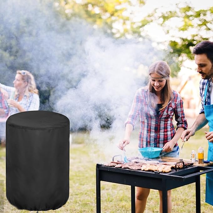 Smoker Cover Fit for Charbroil The Big Easy TRU-Infrared 3-in-1 Smoker, Waterproof Grill Cover Outdoor Smoker Covers (23" D x 23.5" W x 36" H)