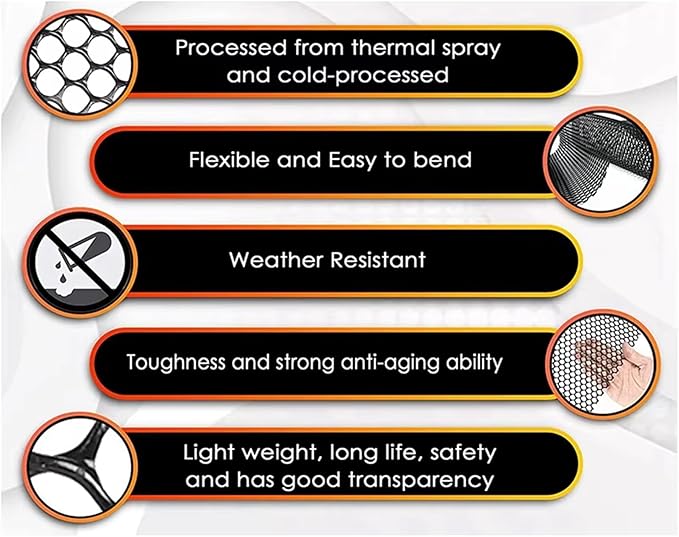 Plastic Wire Mesh Fence, Black Safety Fence Balcony Protection Net 39.3 Inch X 32.8FT Poultry Fence Roll for Garden Chicken Rabbit Construction Barrier(Size:1x30M - Mesh 1.8cm)