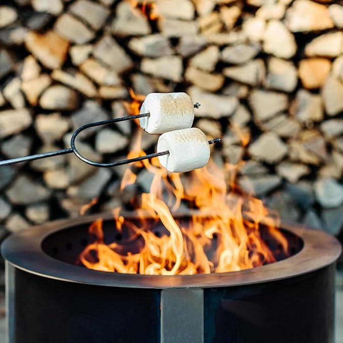 Breeo Smokeless Fire Pit (X Series 19, Corten Steel) | 22.1 inch Smokeless Fire Pit for Outside | 47 Pounds | Ideal for Families, Gifts for Dad | Compatible with Wide Range of Breeo Accessories