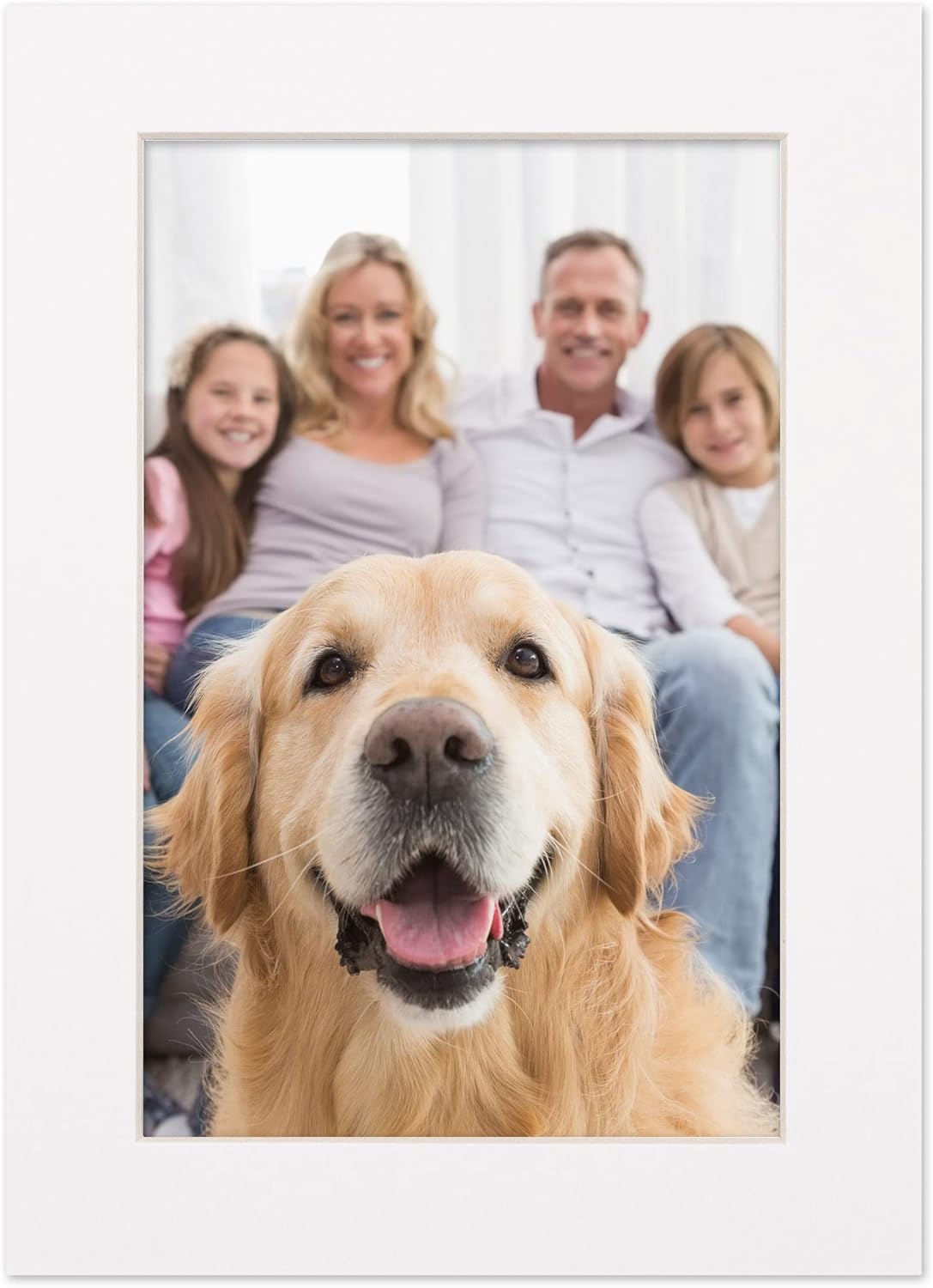 5x7 Mat for 8.5x11 Frame - Precut Mat Board Acid-Free White 5x7 Photo Matte Made to Fit a 8.5x11 Picture Frame, Premium Matboard for Family Photos, Show Kits, Art, Picture Framing, Pack of 25 Mats