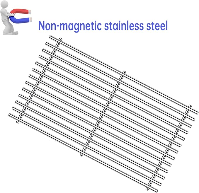 Grill Grates Grill Parts for Weber Spirit Grill I II E-210, S-210, E-220, S-220 with Front-Mounted Control Panels, 7635 7637 Porcelain Steel Flavorizer Bars Grid Replacement Spirit 200 Series