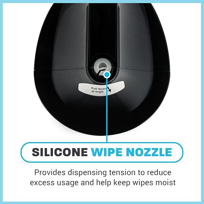 Zogics Wall Mounted Dispenser for Gym Wipes – No-Touch Sanitizing Wipes Dispenser, Mounts Easily to Wall for Quick Access to Disinfecting Wet Wipes (1 Unit)