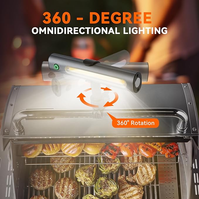 Grill Lights for Outdoor Grill Designed for Blackstone Weber Griddle, Magnetic BBQ Grill Light for Blackstone Griddle Accessories, Magnetic LED Grill Lights Gift for Men Women Dad Mom