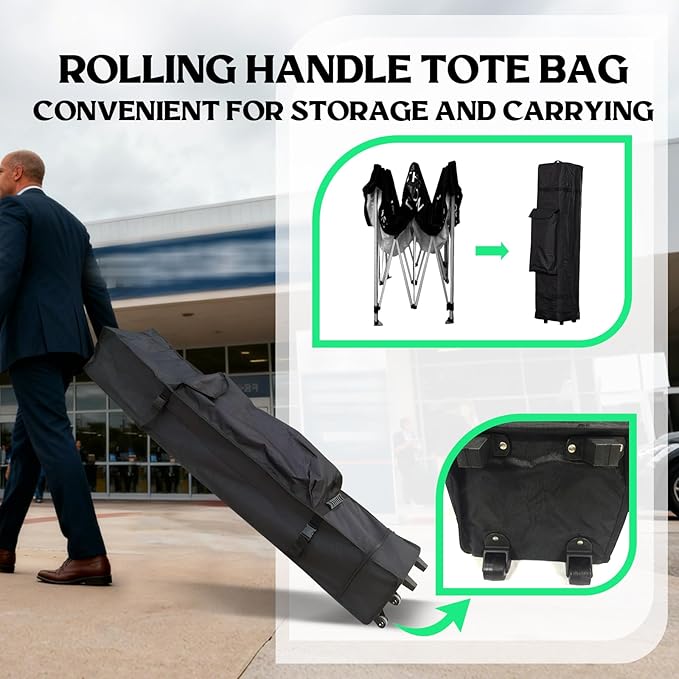 10x15FT Custom Pop Up Canopy Tent with Logo Personalized Trade Show & Event Heavy Duty Aluminum Folding for Outdoor Markets, Business Branding Advertising (Top Canopy+1 Full Wall+2 Half Walls)