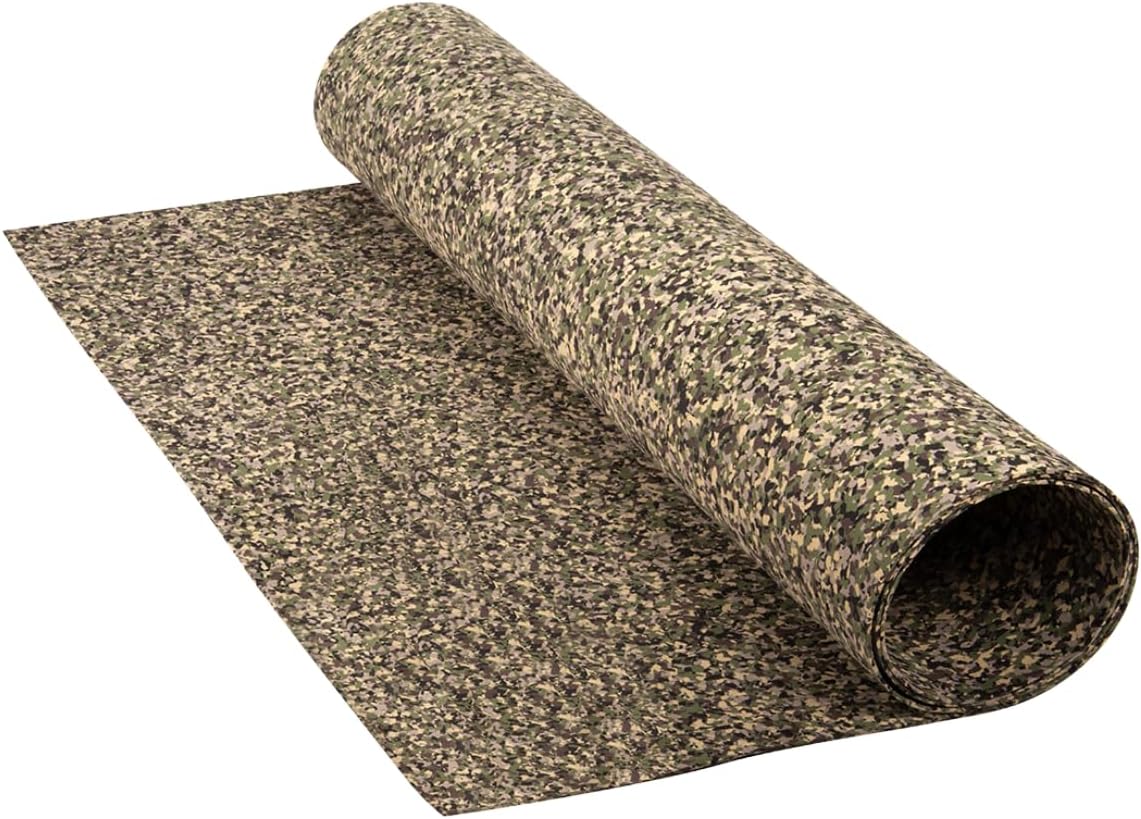 LotusFoam Large 3mm EVA Foam Sheet - 44"x 85" High Density Foam 130 kg/m3 for Cosplay, Costumes, Crafts, Flooring, Outdoor Use - 35 Colors (Army Camo) - Army Camo