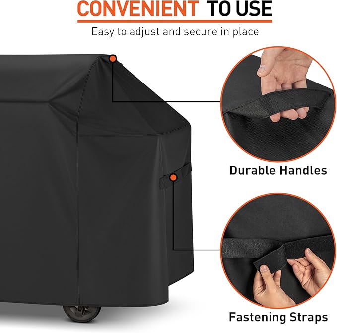 Arcedo Grill Cover 65 Inch Compatible with Weber Genesis II 400 Series and LX 400 Series Gas Grill, Waterproof Heavy Duty Outdoor 4 Burner Fade Resistant BBQ Cover, Compared to 7131