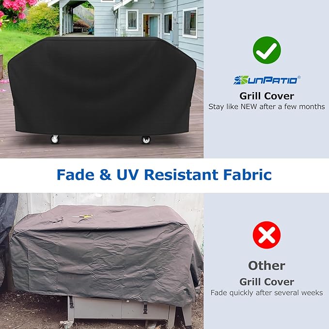 SunPatio Griddle Cover for Blackstone 36" Pro Series, Outdoor Barbecue Flat Top Gas Grill Cover 75 Inch for 4 Burner Cooking Station, Waterproof All Weather Protection