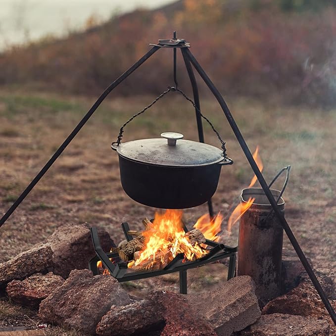 Fireplace Log Grate, Small 14Inch Heavy Duty Solid Steel Wood Rack Stove Firewood Holder for Indoor Hearth Outdoor Fire Pit Chimney Hearth Kindling Tool