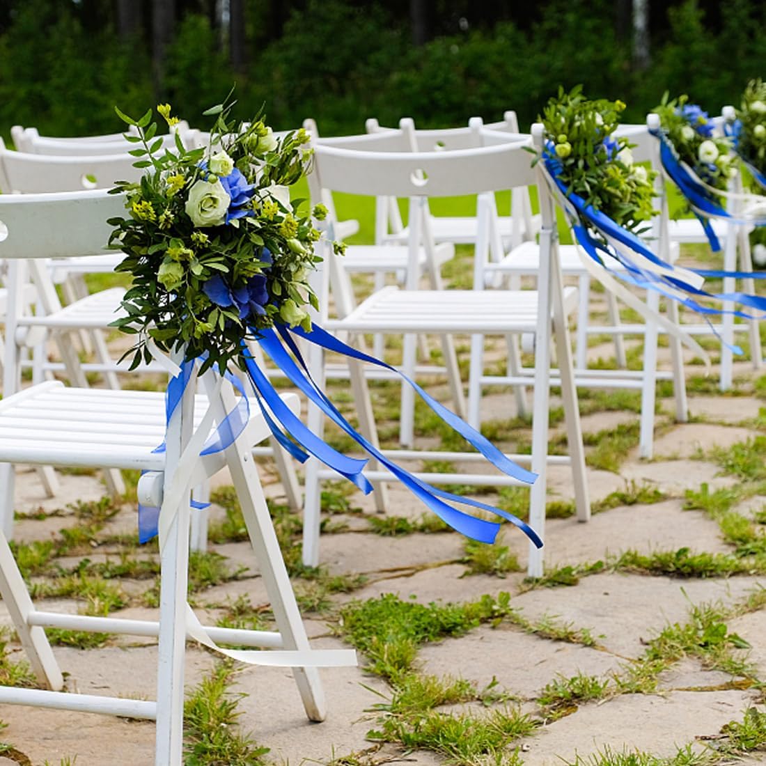 1-1/2" Width x 50 Yards Satin Fabric Ribbon, Light Blue Ribbon Perfect for DIY Bows, Swags, Gift Wrapping, Craft, Flower Bouquet，Christmas and Party Decoration