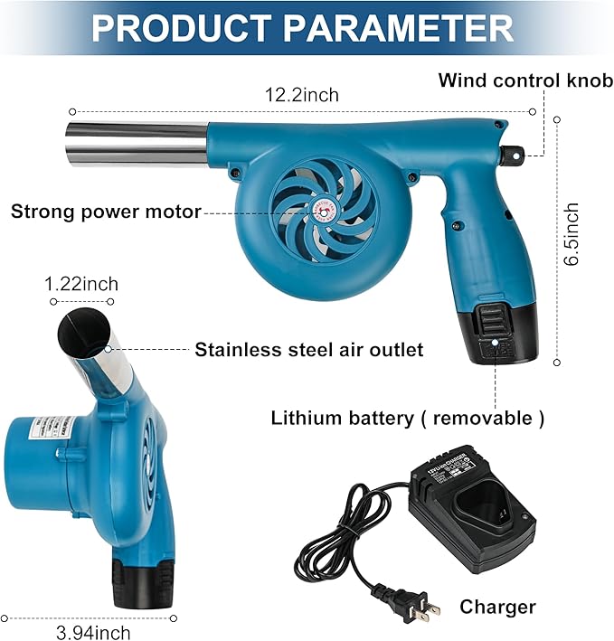 Electric Bellows, Battery Chrger and Battery